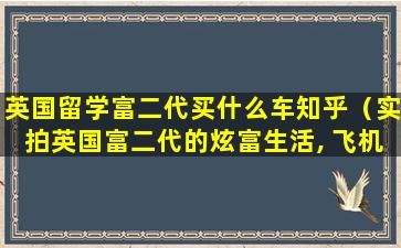 英国留学富二代买什么车知乎（实拍英国富二代的炫富生活, 飞机游艇只是日常!）